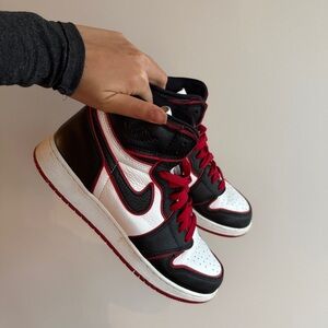 Nike Air Jordan’s (black white and red)